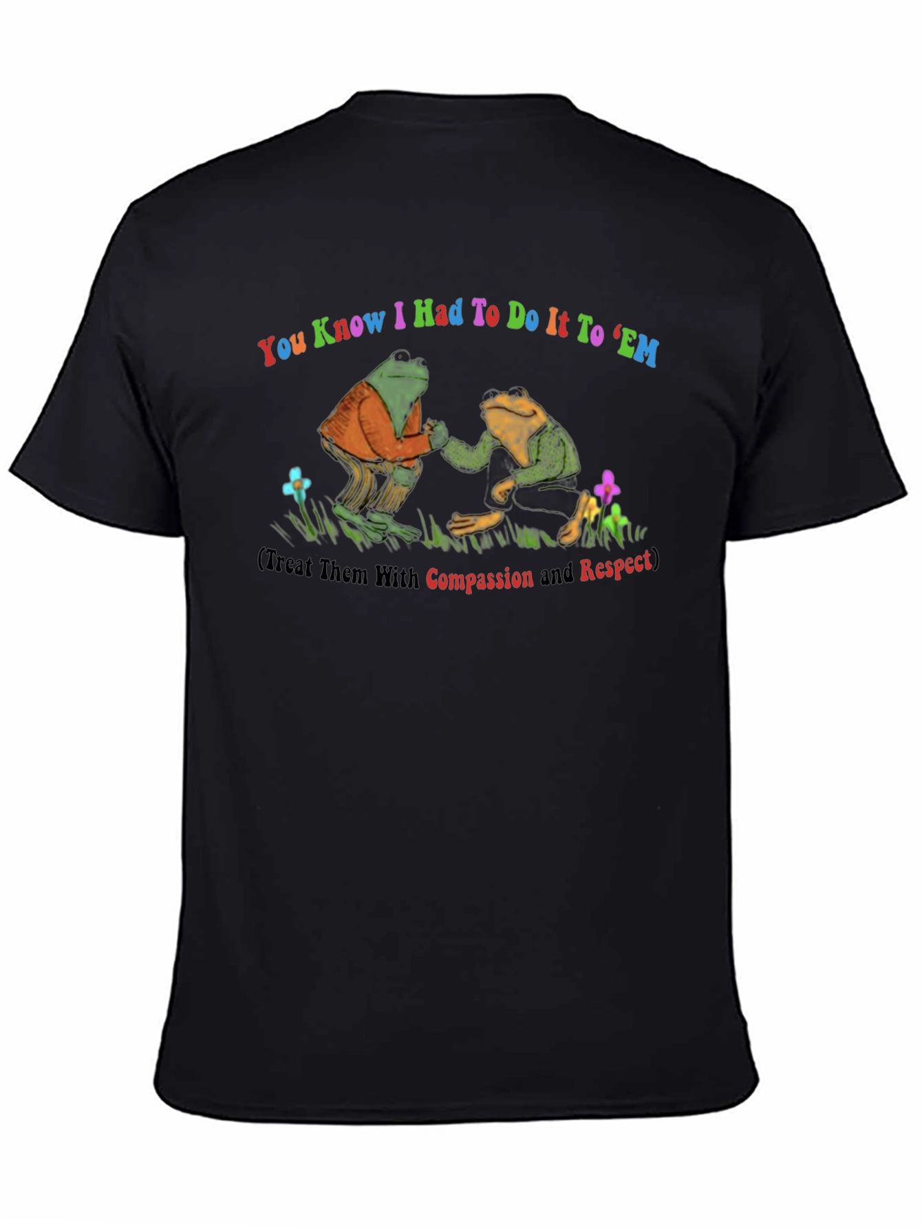 Frog Compassion Black T-Shirt