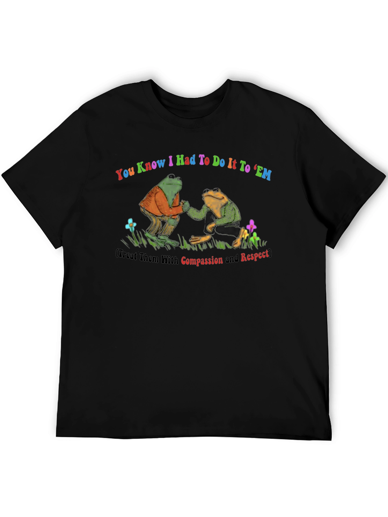 Frog Compassion Black T-Shirt