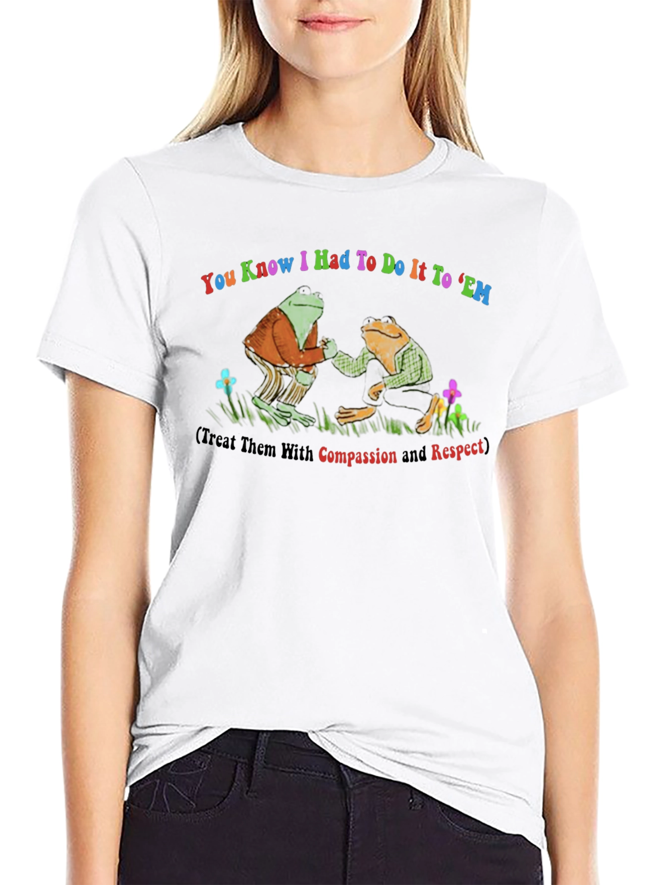 Frog Compassion Black T-Shirt