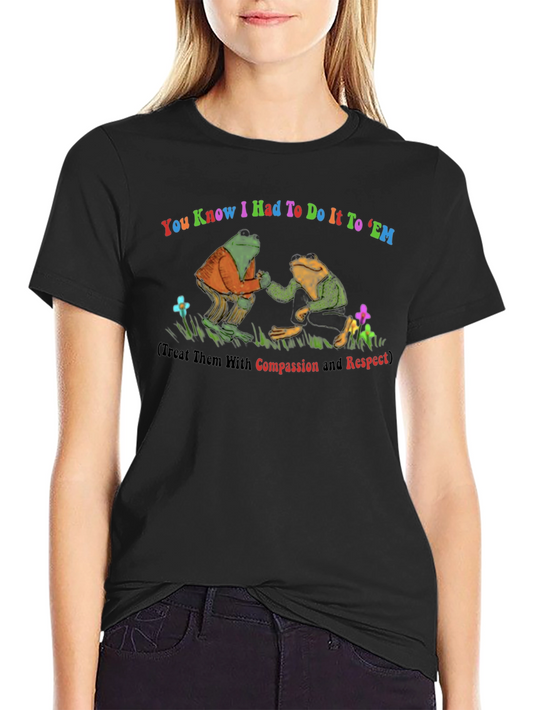 Frog Compassion Black T-Shirt
