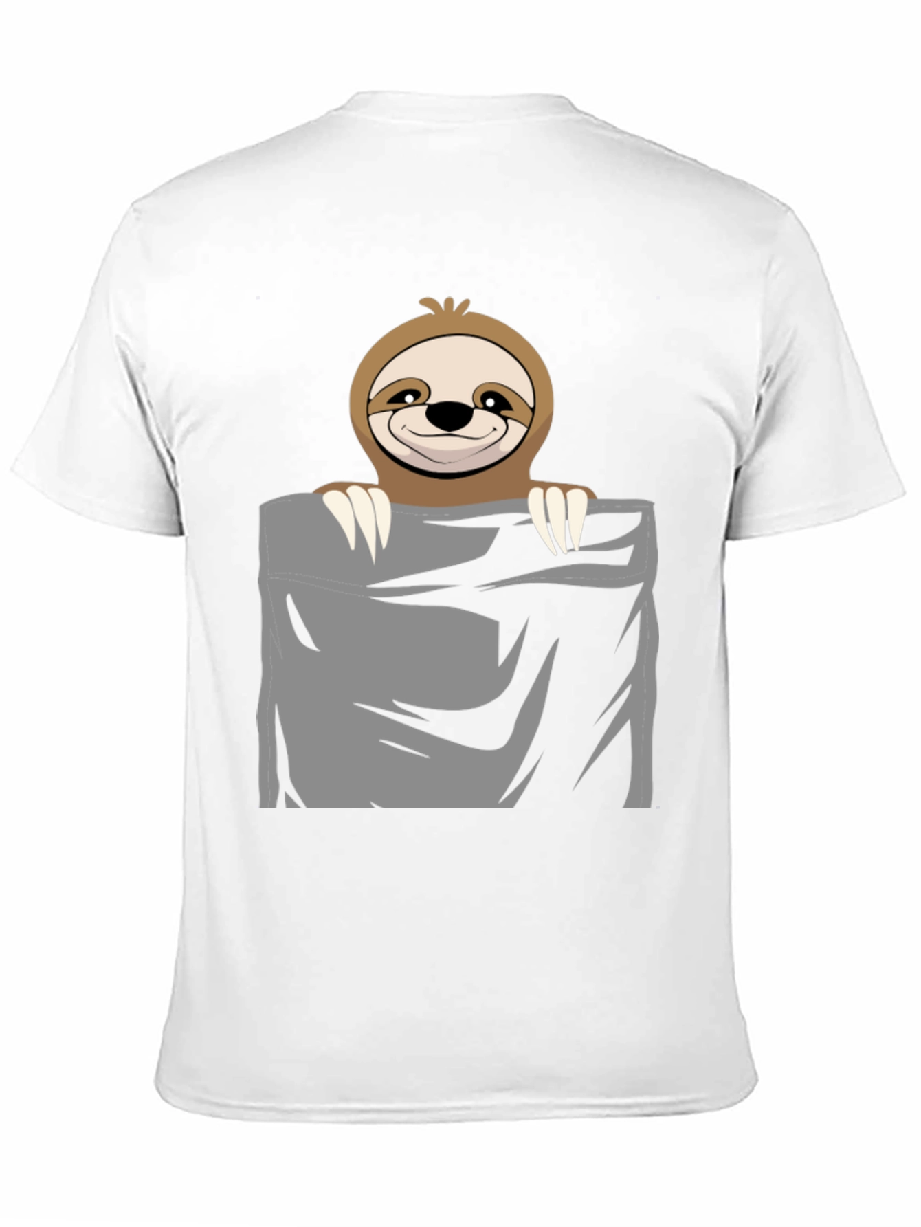Sloth Pocket T-Shirt - Cute & Funny Animal Tee