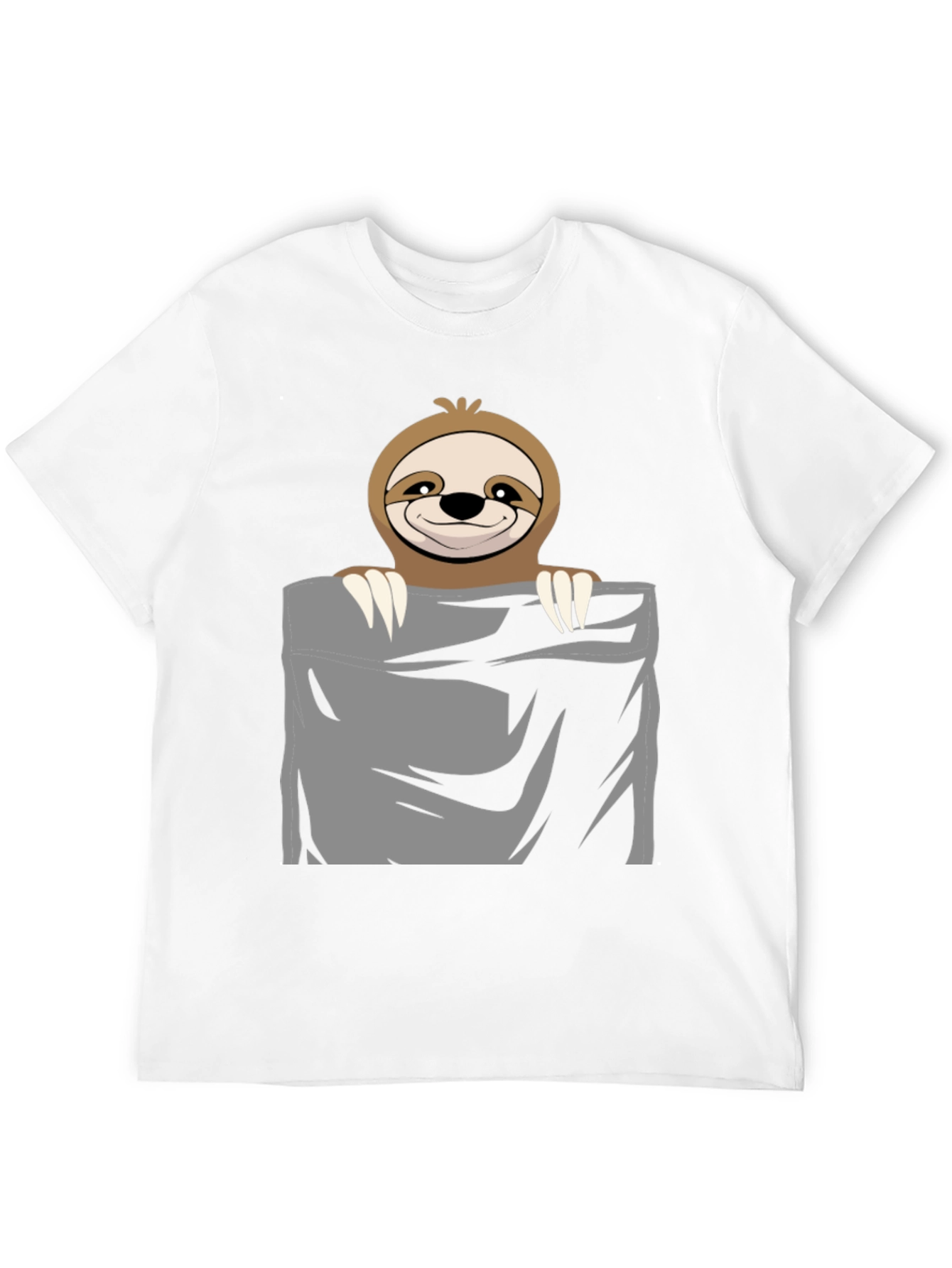 Sloth Pocket T-Shirt - Cute & Funny Animal Tee