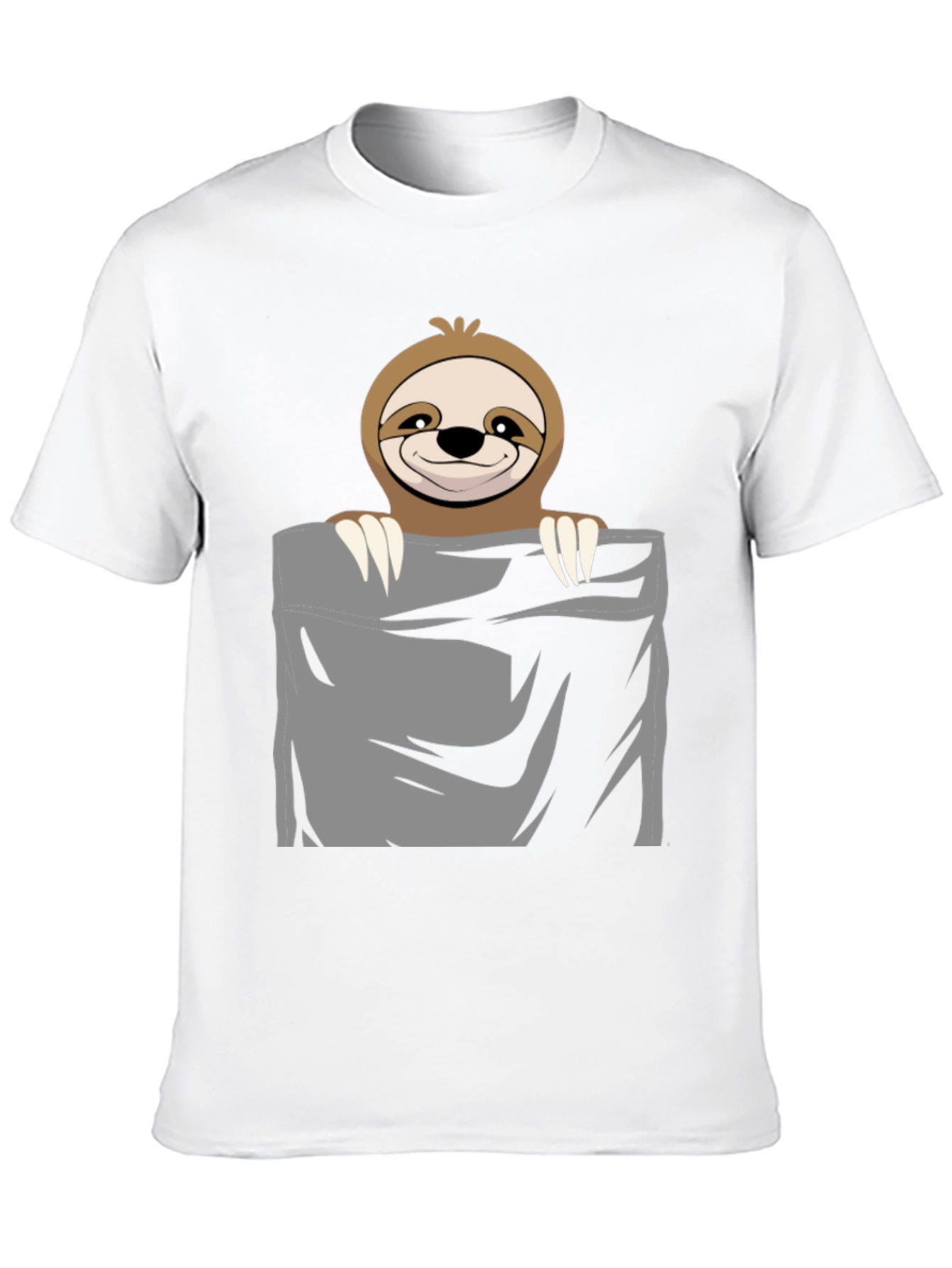 Sloth Pocket T-Shirt - Cute & Funny Animal Tee