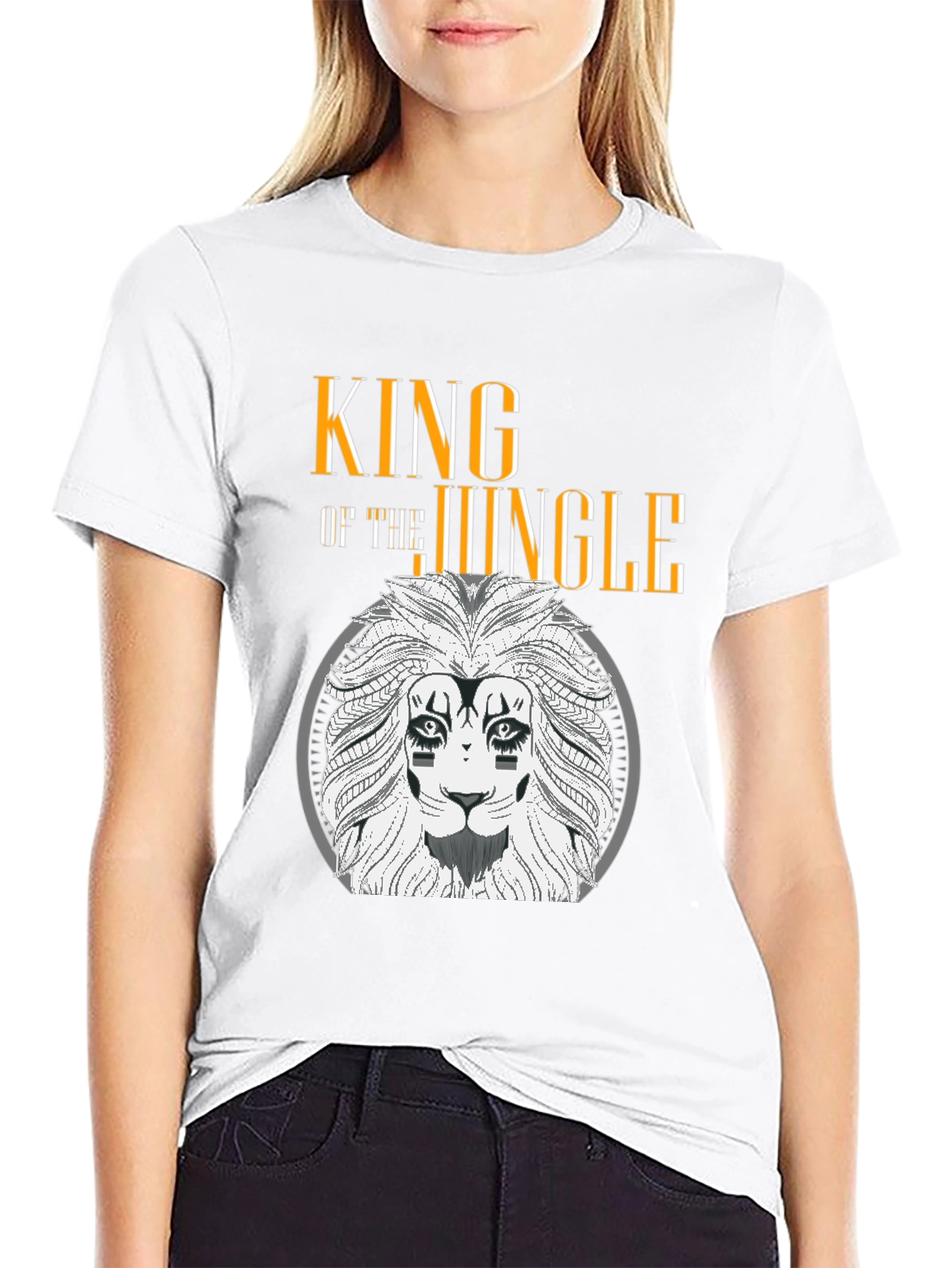 King of the Jungle Lion Graphic Tee