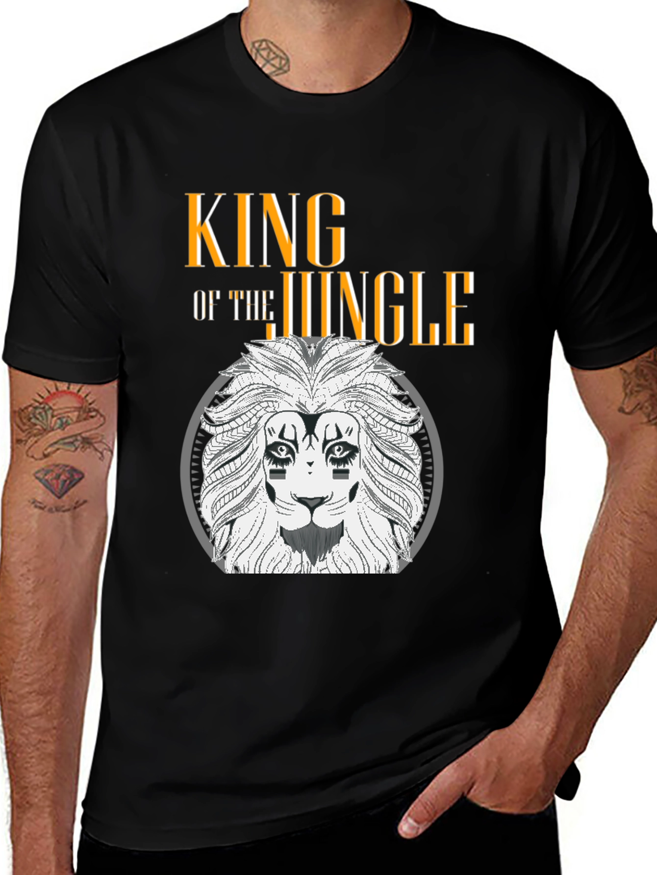 King of the Jungle Lion Graphic Tee