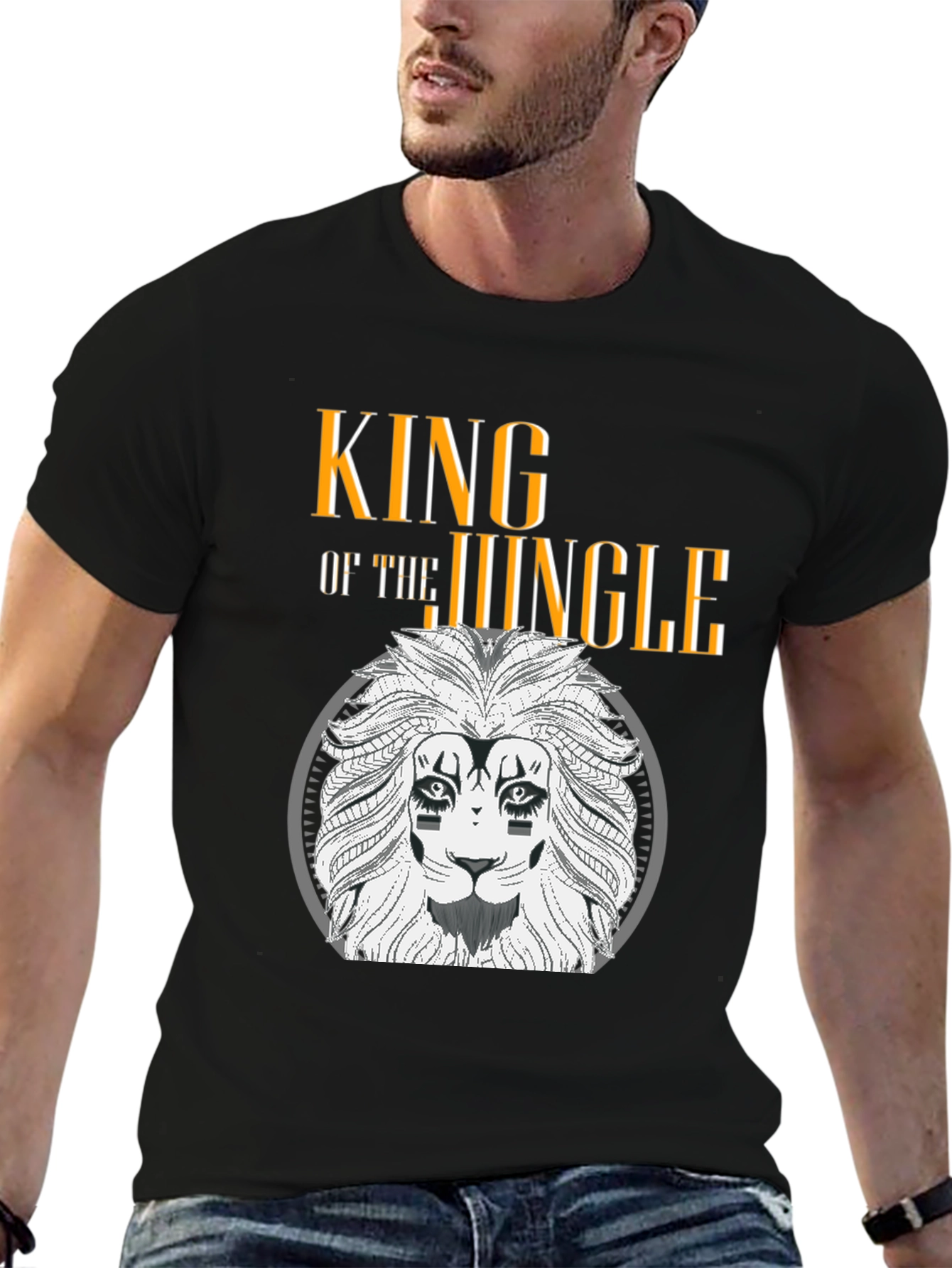 King of the Jungle Lion Graphic Tee