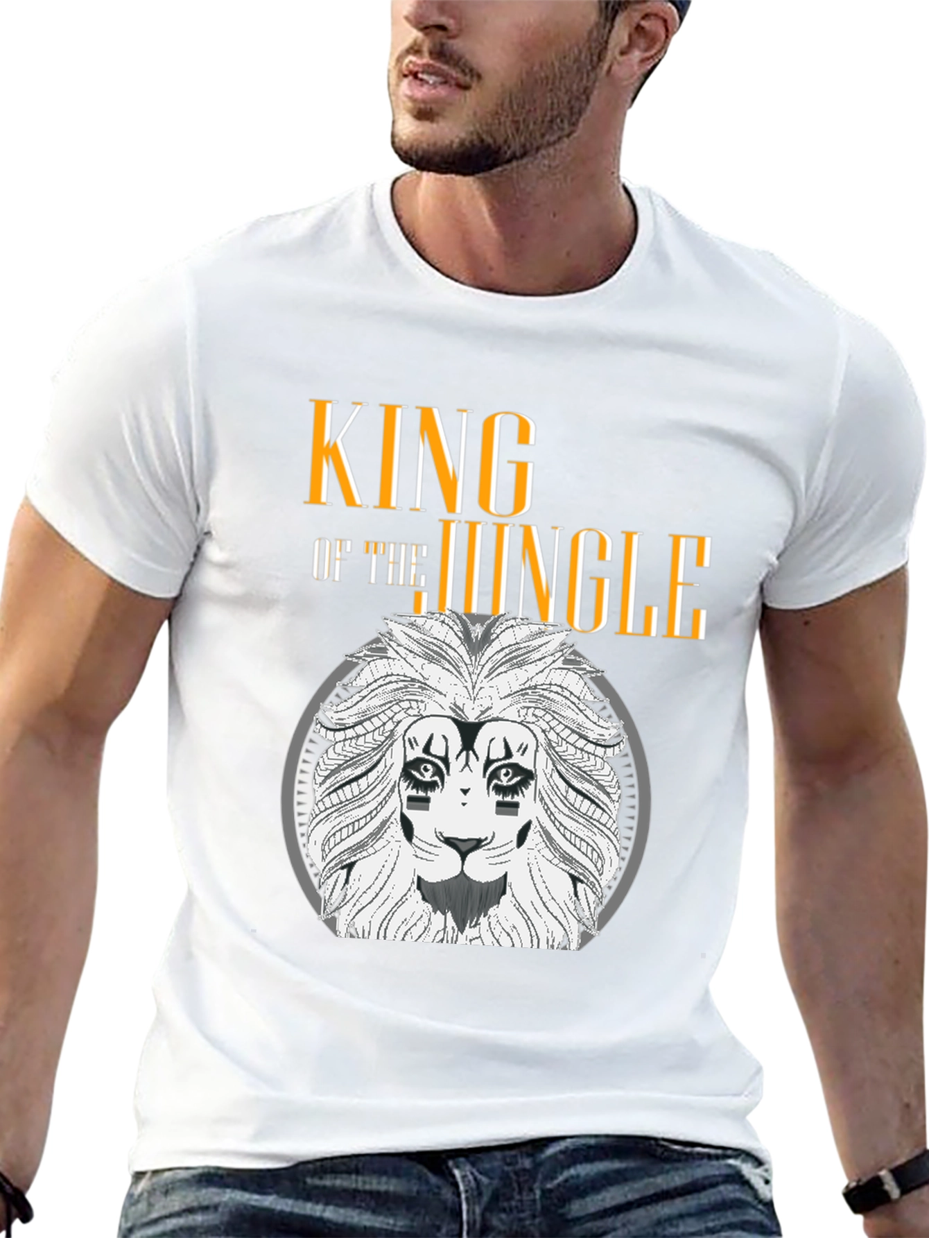 King of the Jungle Lion Graphic Tee