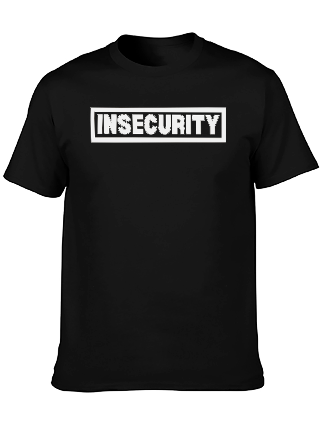 Insecurity Graphic Tee - Black Casual T-Shirt