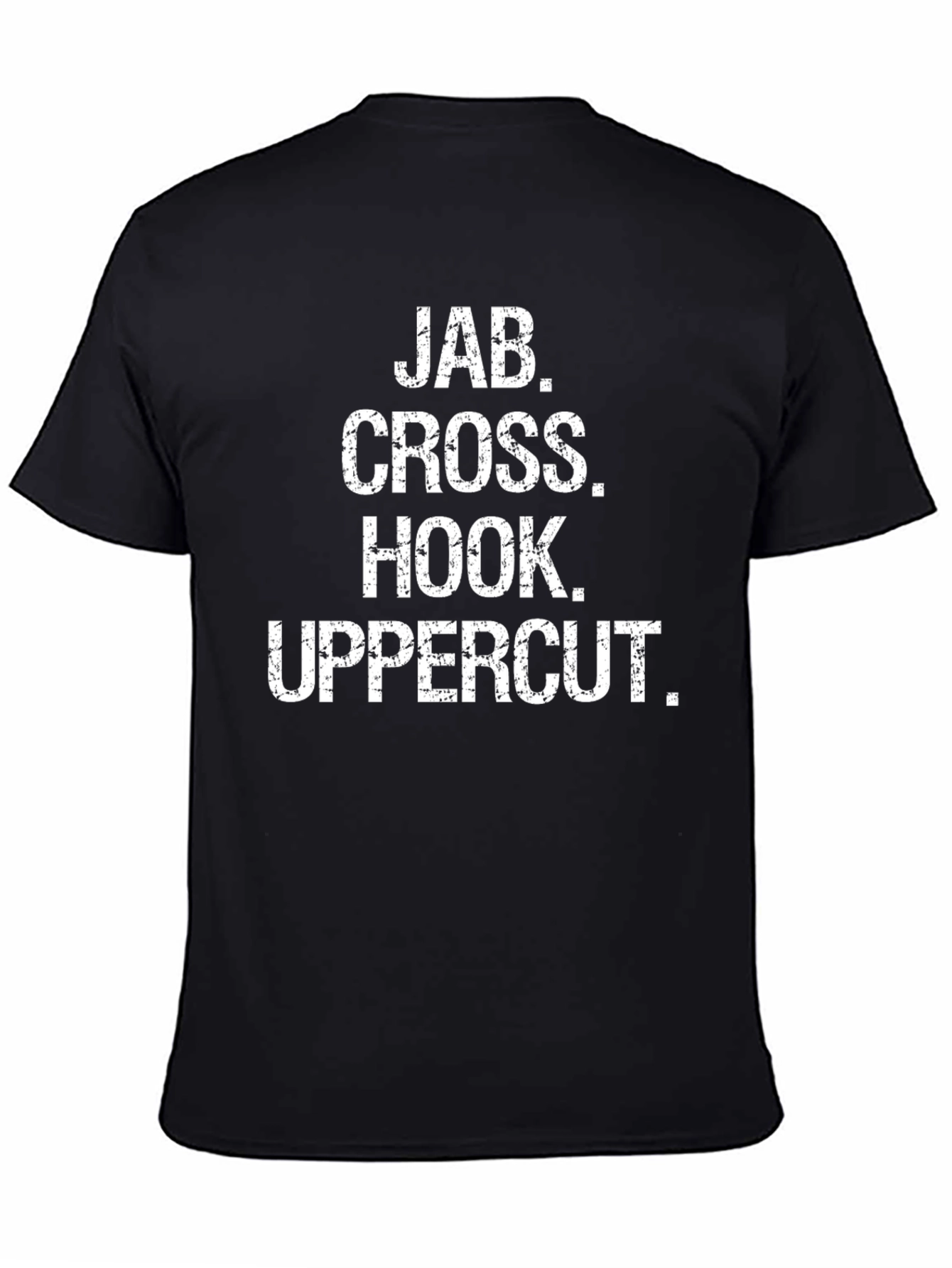 Jab Cross Hook Uppercut Black T-Shirt