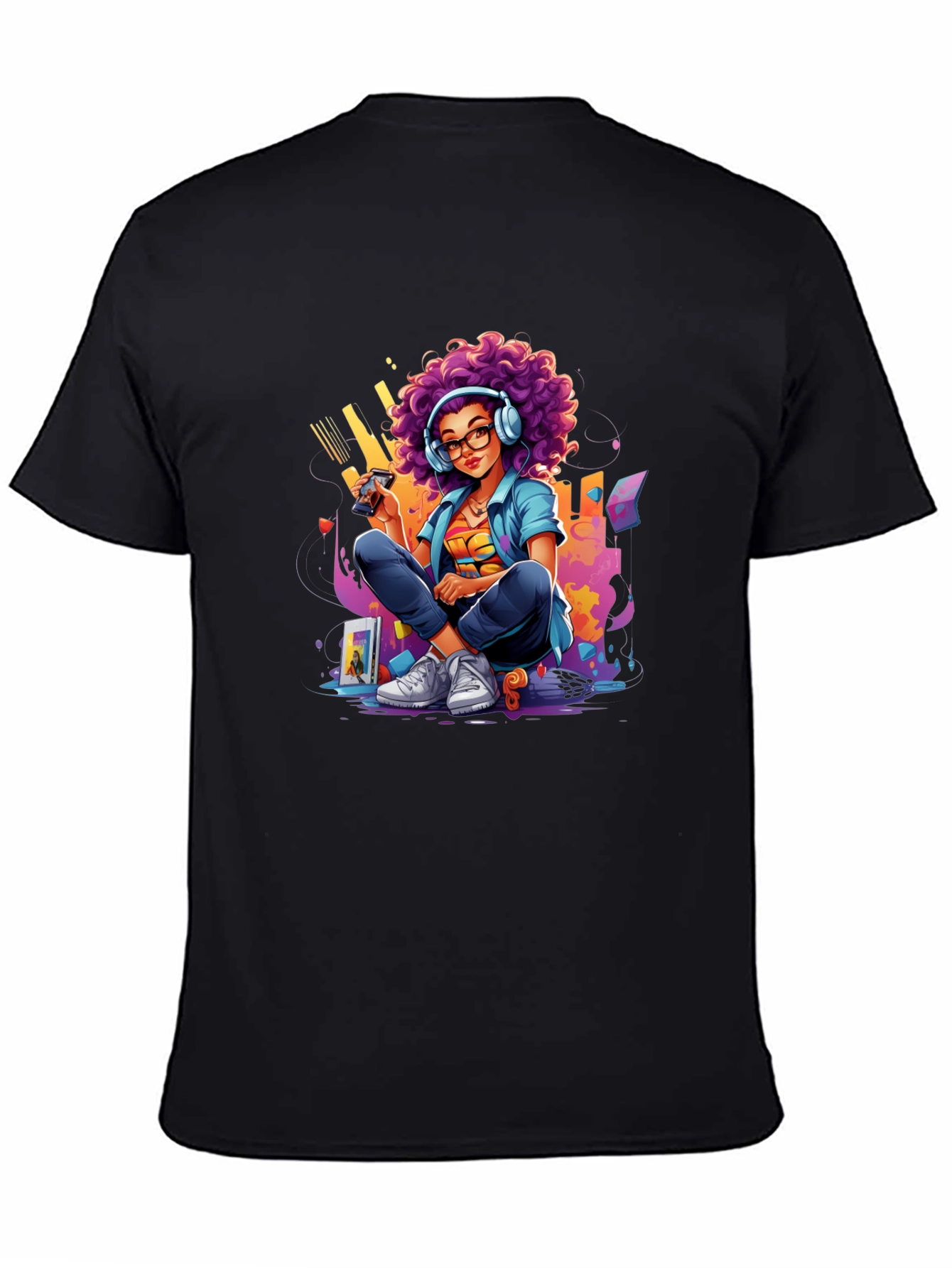Gaming Girl Graphic Tee - Cool Retro Style