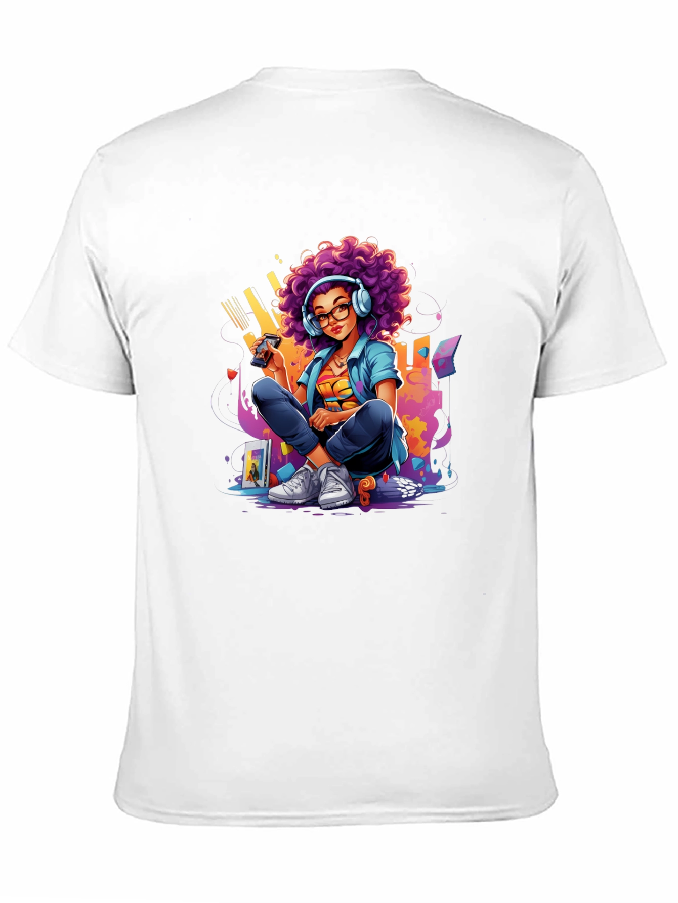 Gaming Girl Graphic Tee - Cool Retro Style