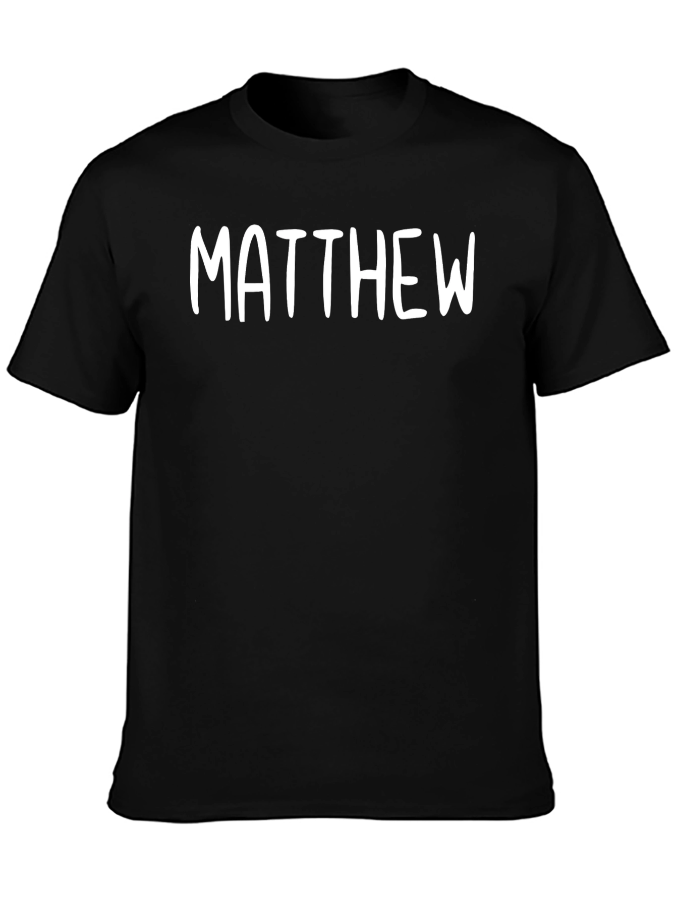 Personalized Matthew T-Shirt - Classic Black Tee