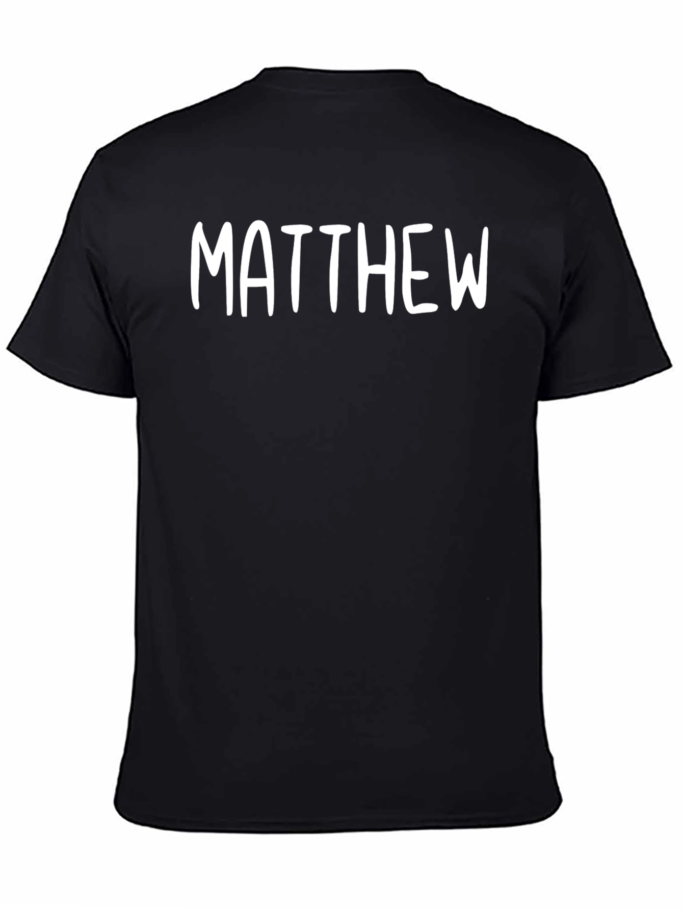 Personalized Matthew T-Shirt - Classic Black Tee