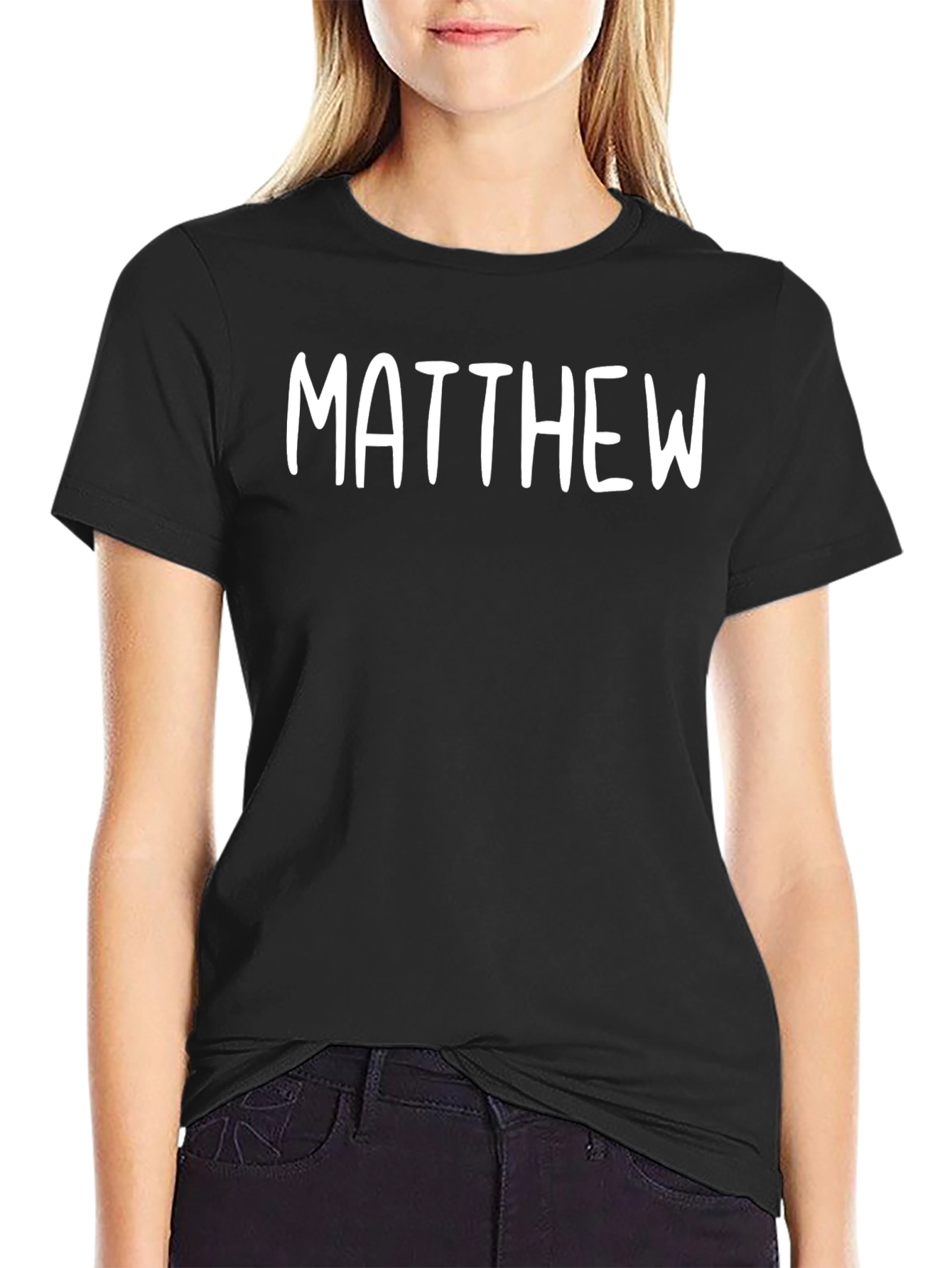 Personalized Matthew T-Shirt - Classic Black Tee