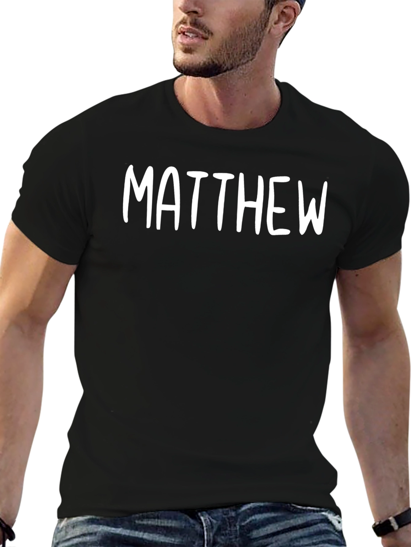 Personalized Matthew T-Shirt - Classic Black Tee
