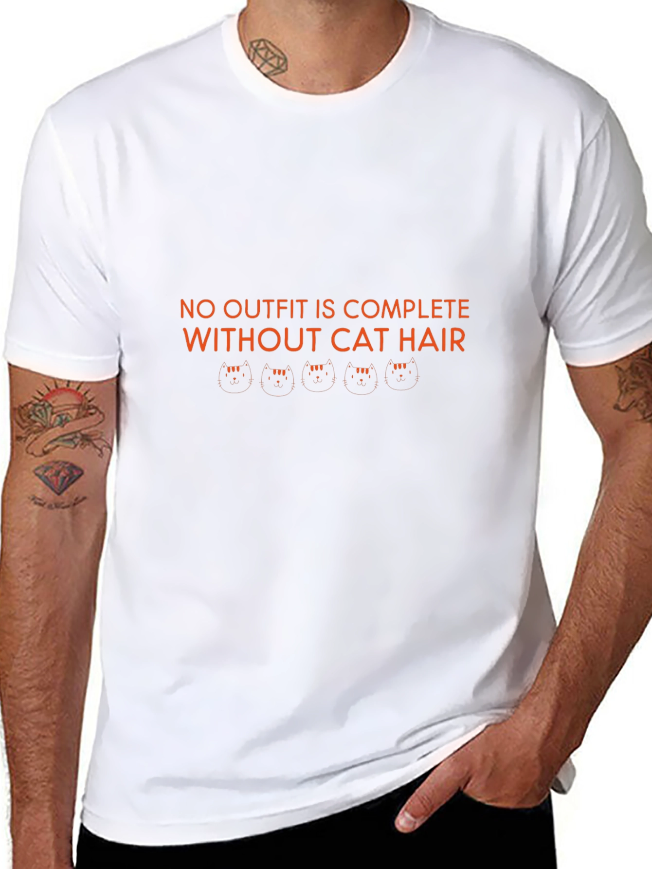 Cat Hair T-Shirt - Funny Cat Lover Tee