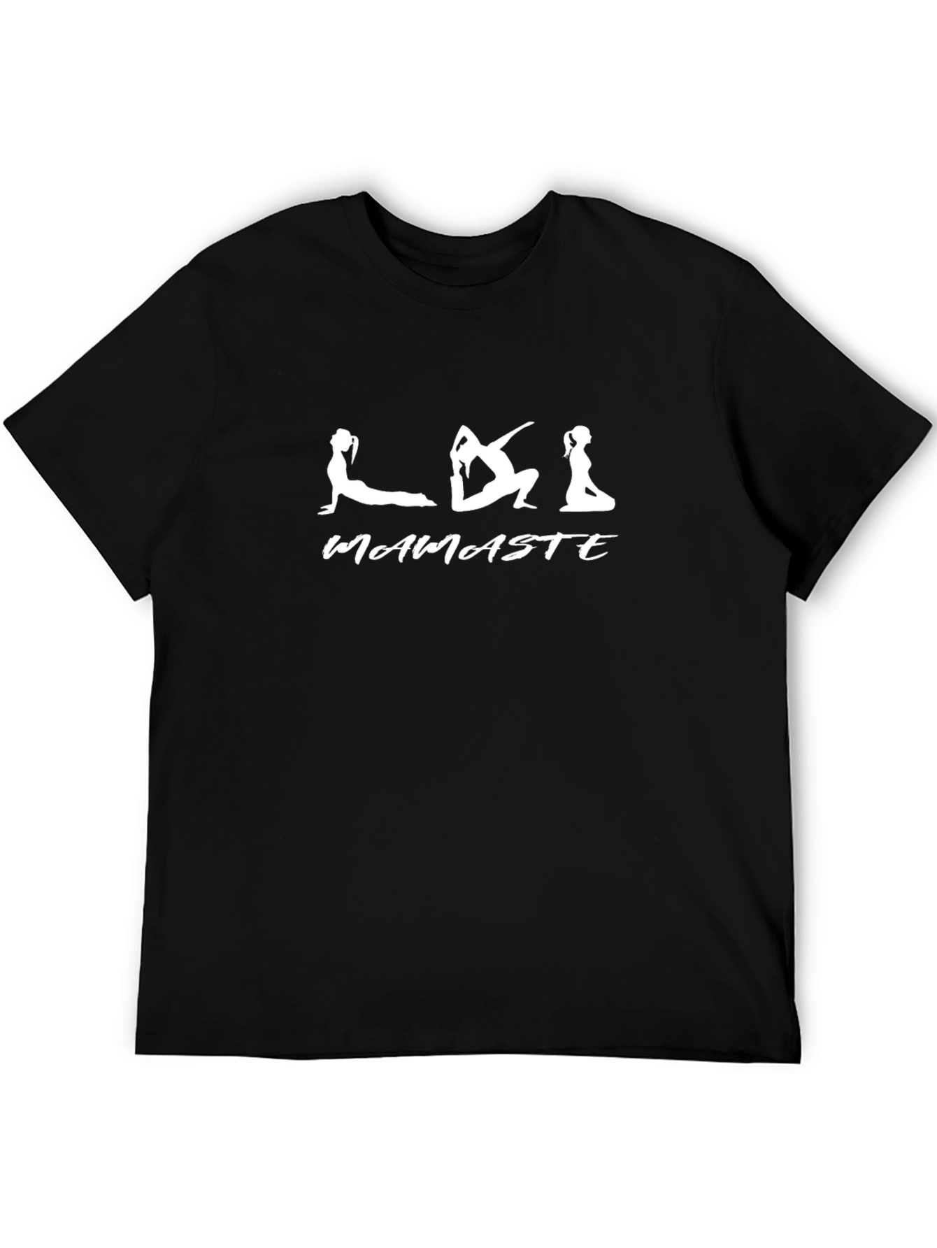 Mamaste Yoga T-Shirt - Black Cotton Tee