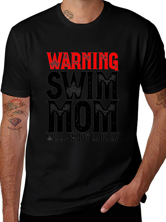 Warning Swim Mom T-Shirt