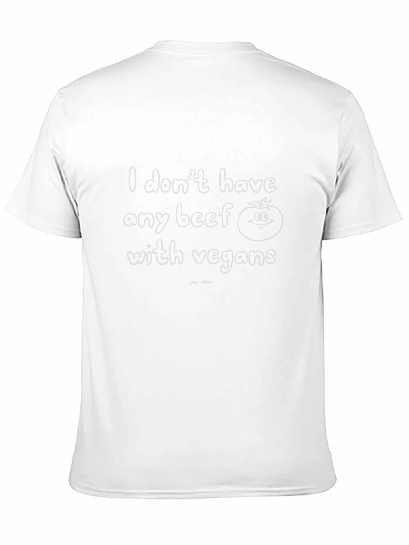 Funny Vegan T-Shirt - No Beef Just Tomatoes!