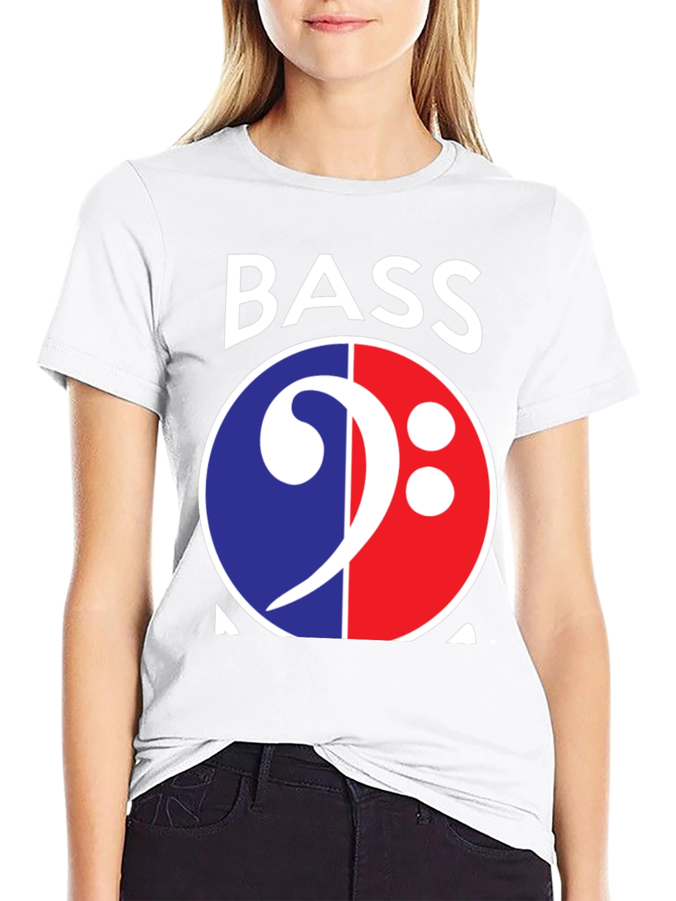 Bass Clef Graphic Tee - Musician Style T-Shirt