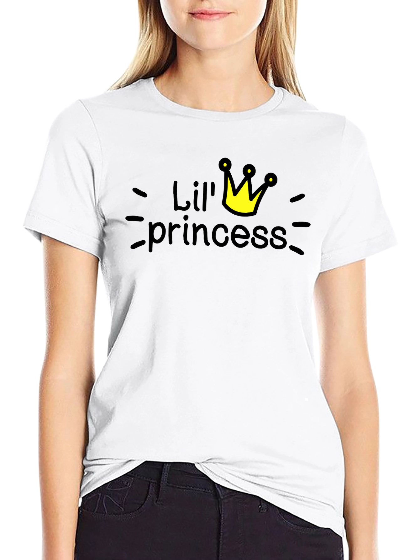 Lil Princess Graphic Print T-Shirt