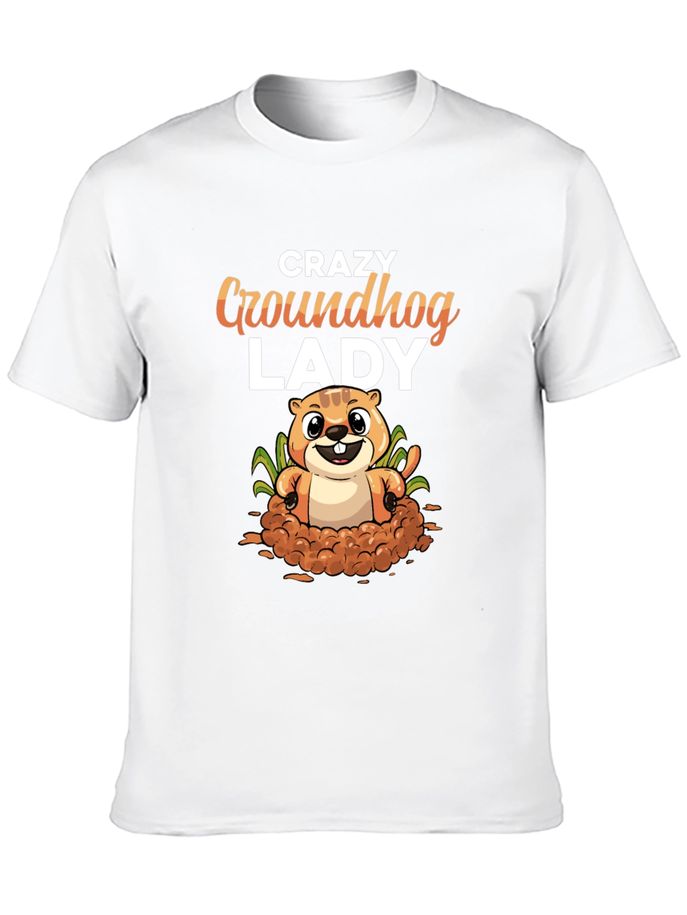 Crazy Groundhog Lady T-Shirt