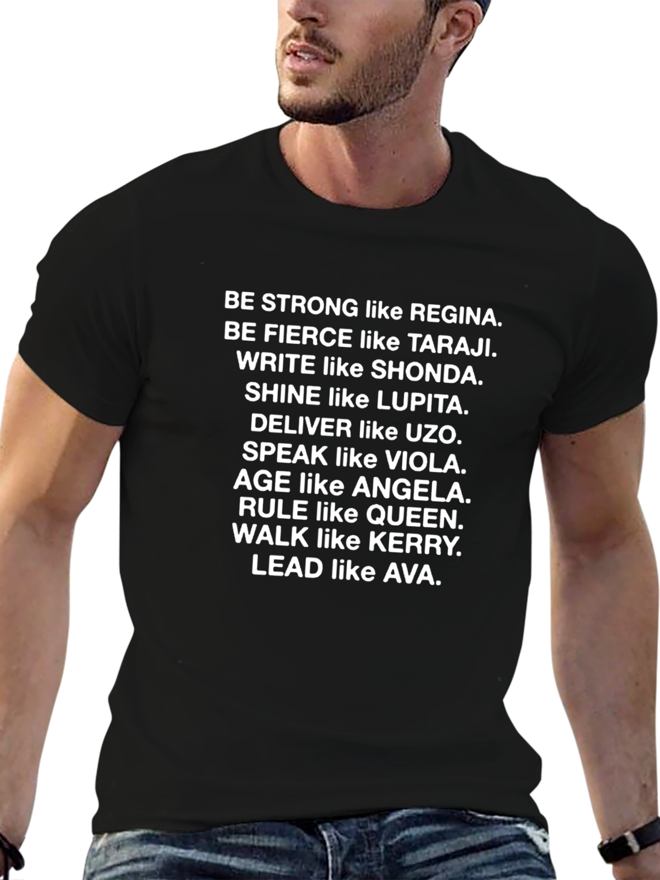 Empowering Women T-Shirt: Be Strong Fierce and Lead