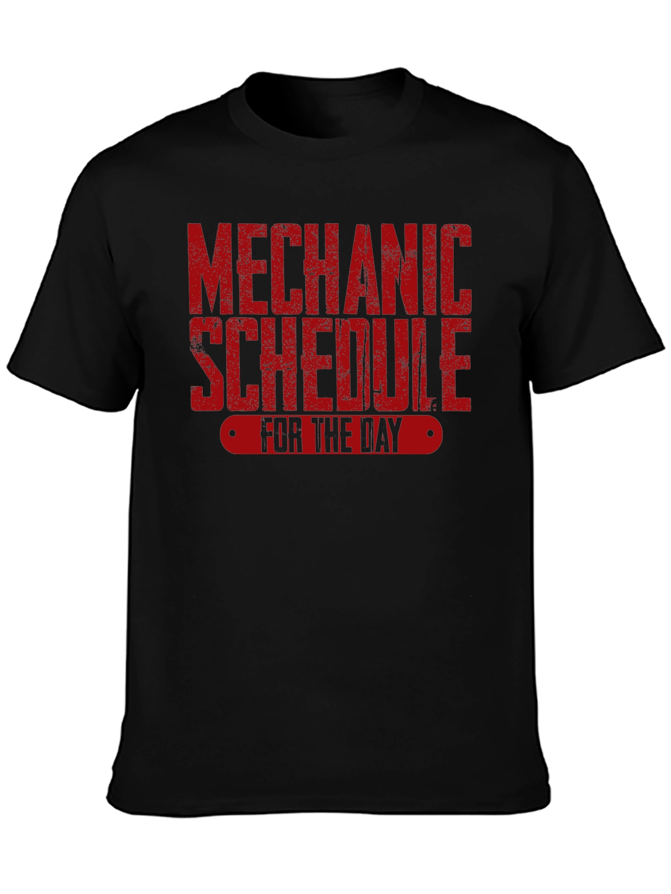 Mechanic Schedule Black T-Shirt