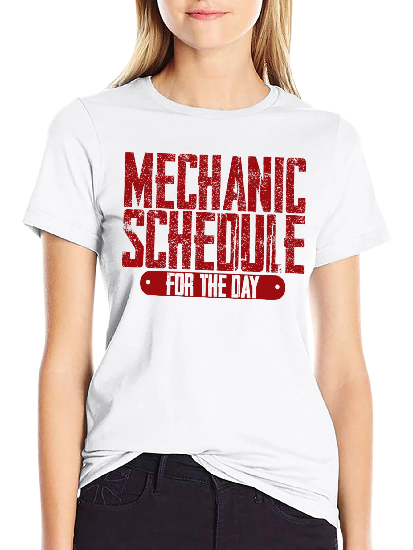 Mechanic Schedule Black T-Shirt