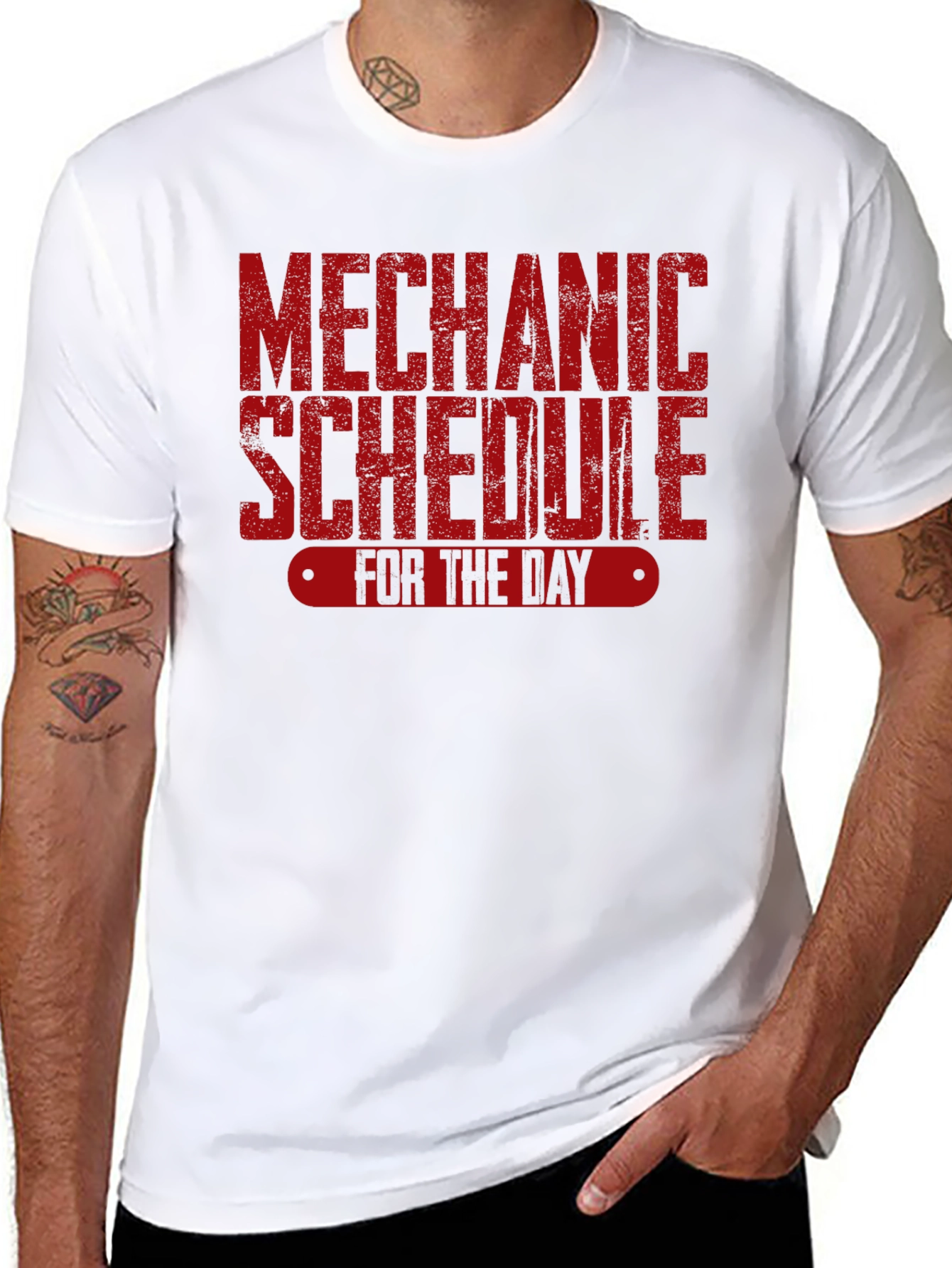 Mechanic Schedule Black T-Shirt