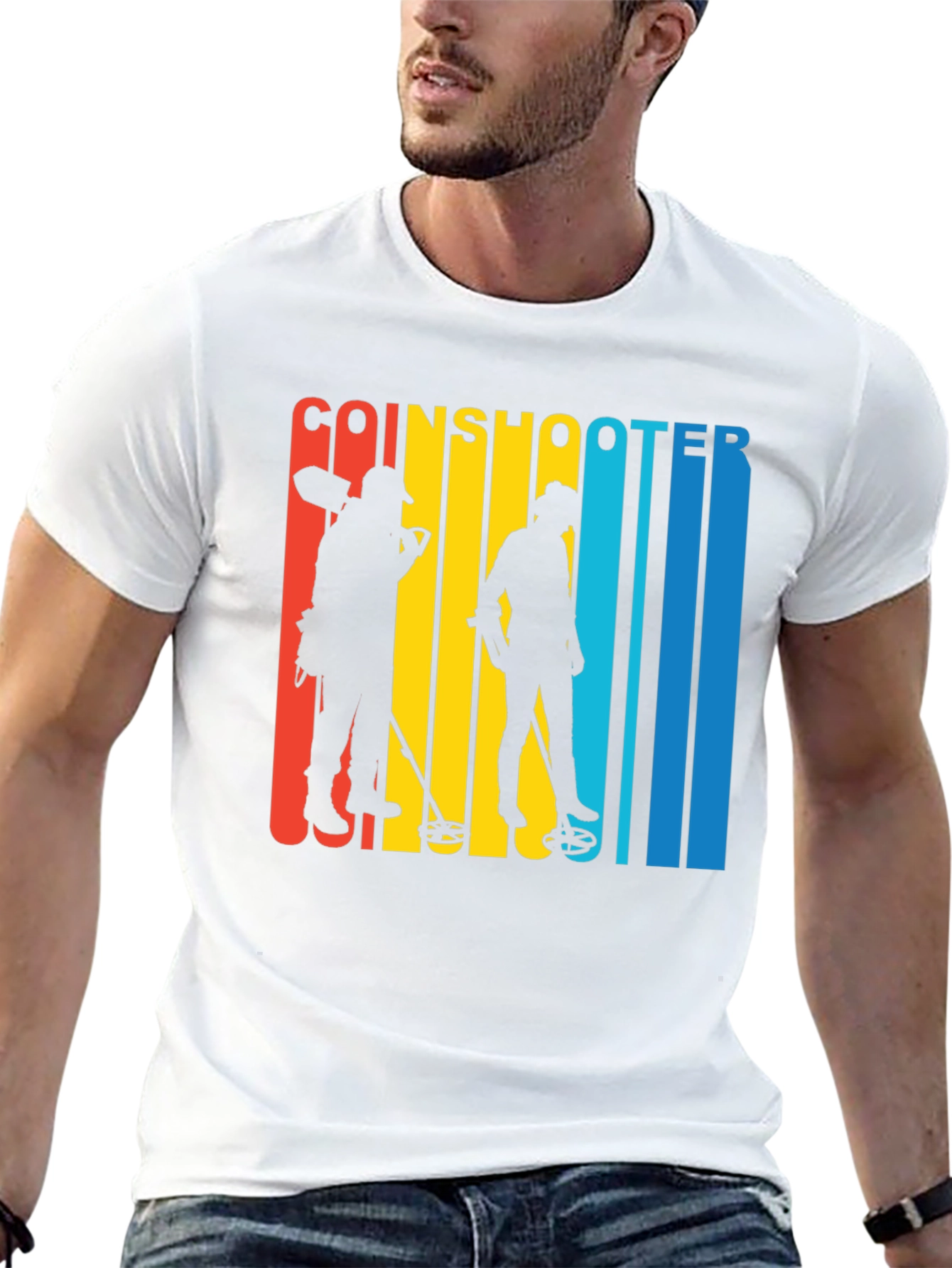 Coinshooter Retro Style Black T-Shirt