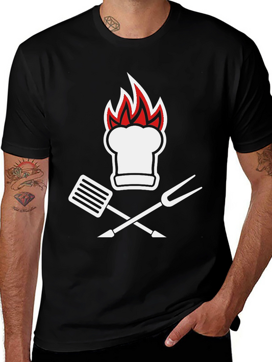 Chef Hat & BBQ Tool T-Shirt