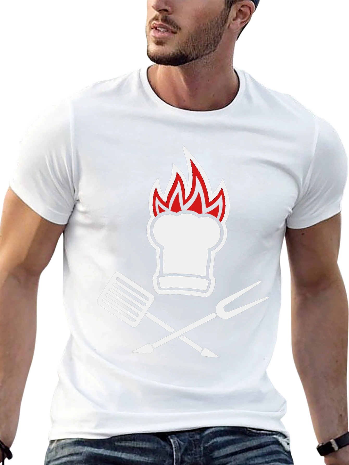 Chef Hat & BBQ Tool T-Shirt