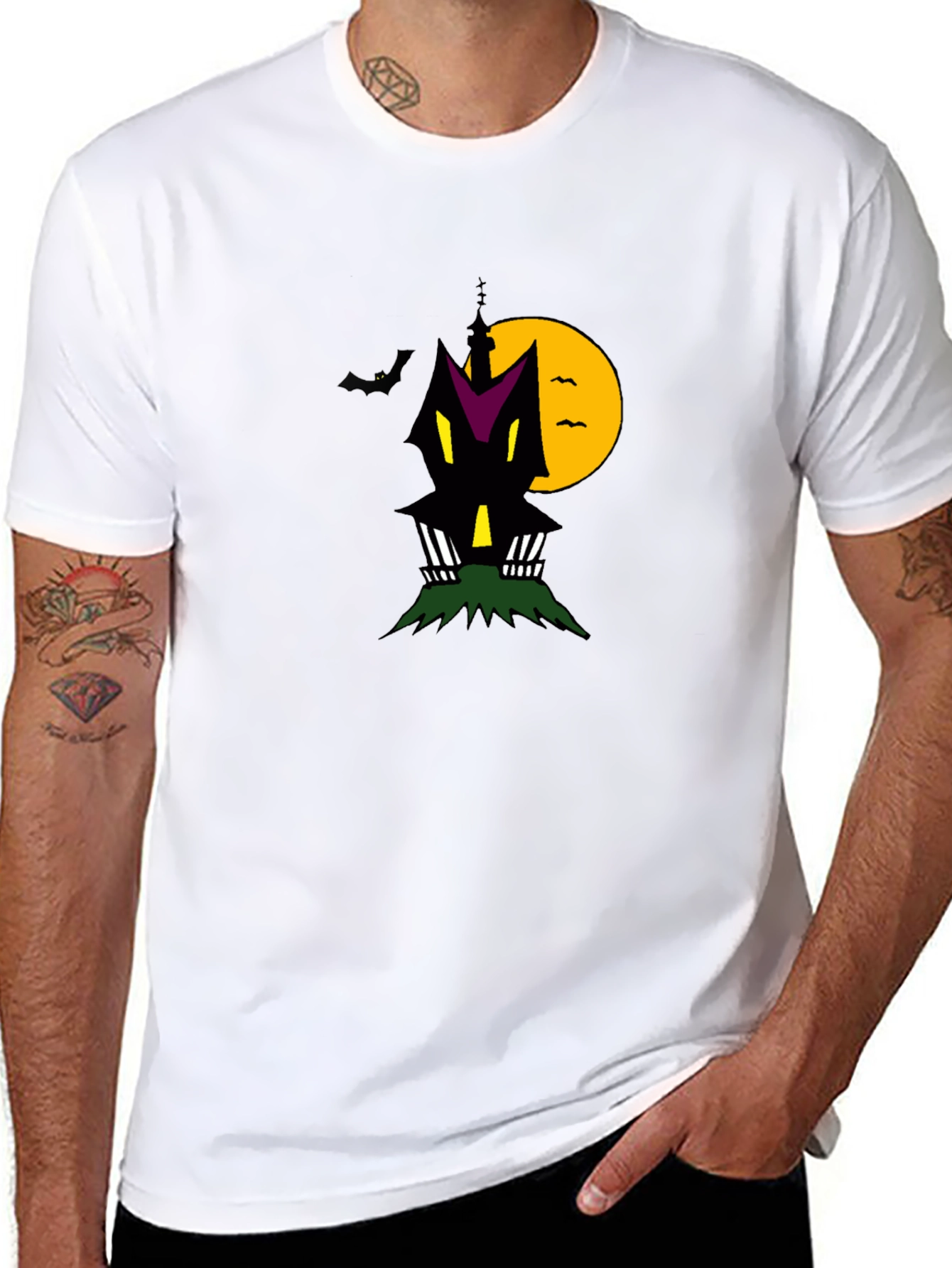 Haunted House Halloween T-Shirt - Spooky Season