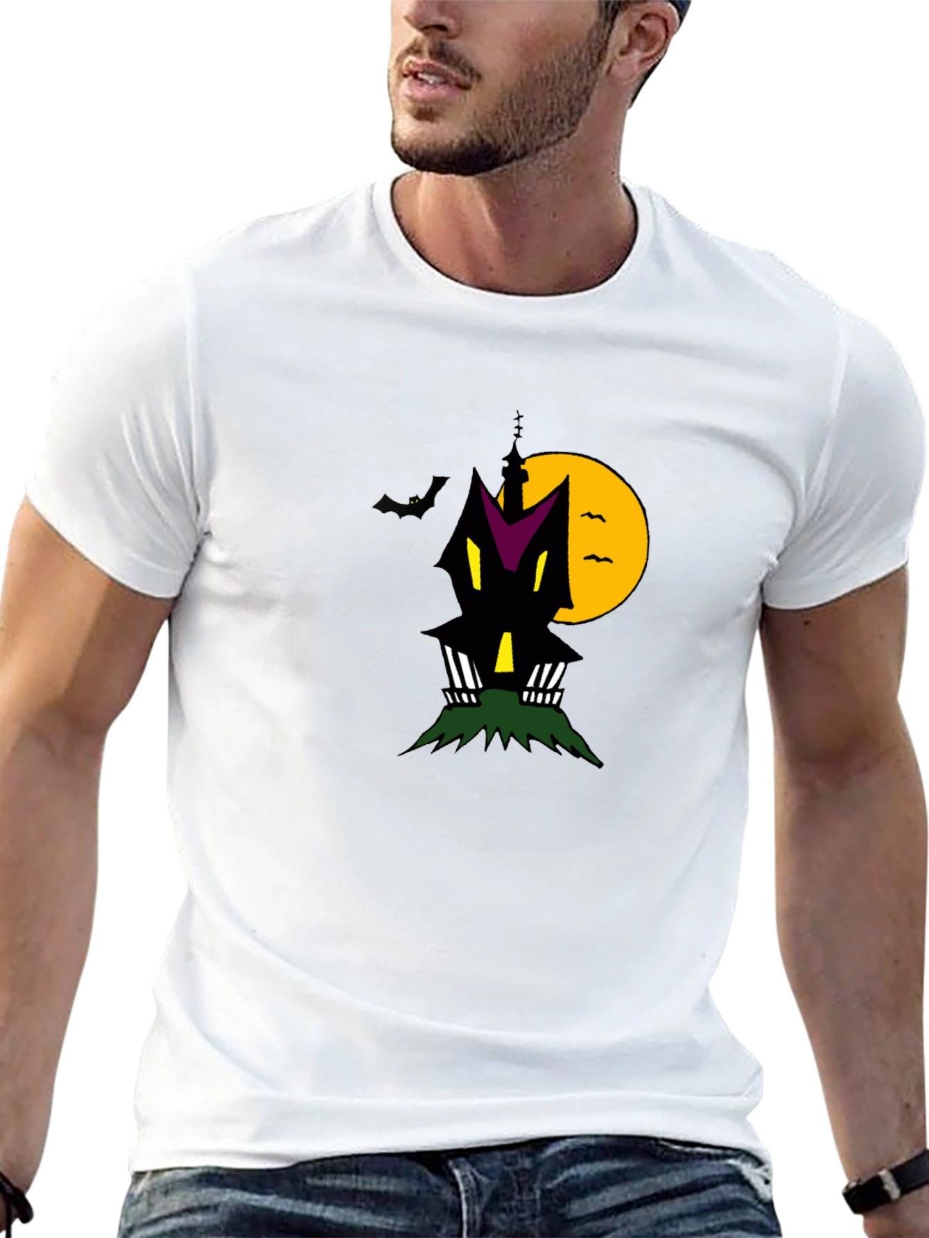 Haunted House Halloween T-Shirt - Spooky Season