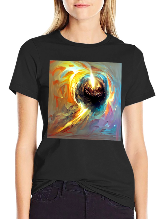 Cosmic Swirl Black T-Shirt