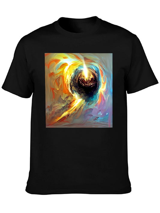 Cosmic Swirl Black T-Shirt