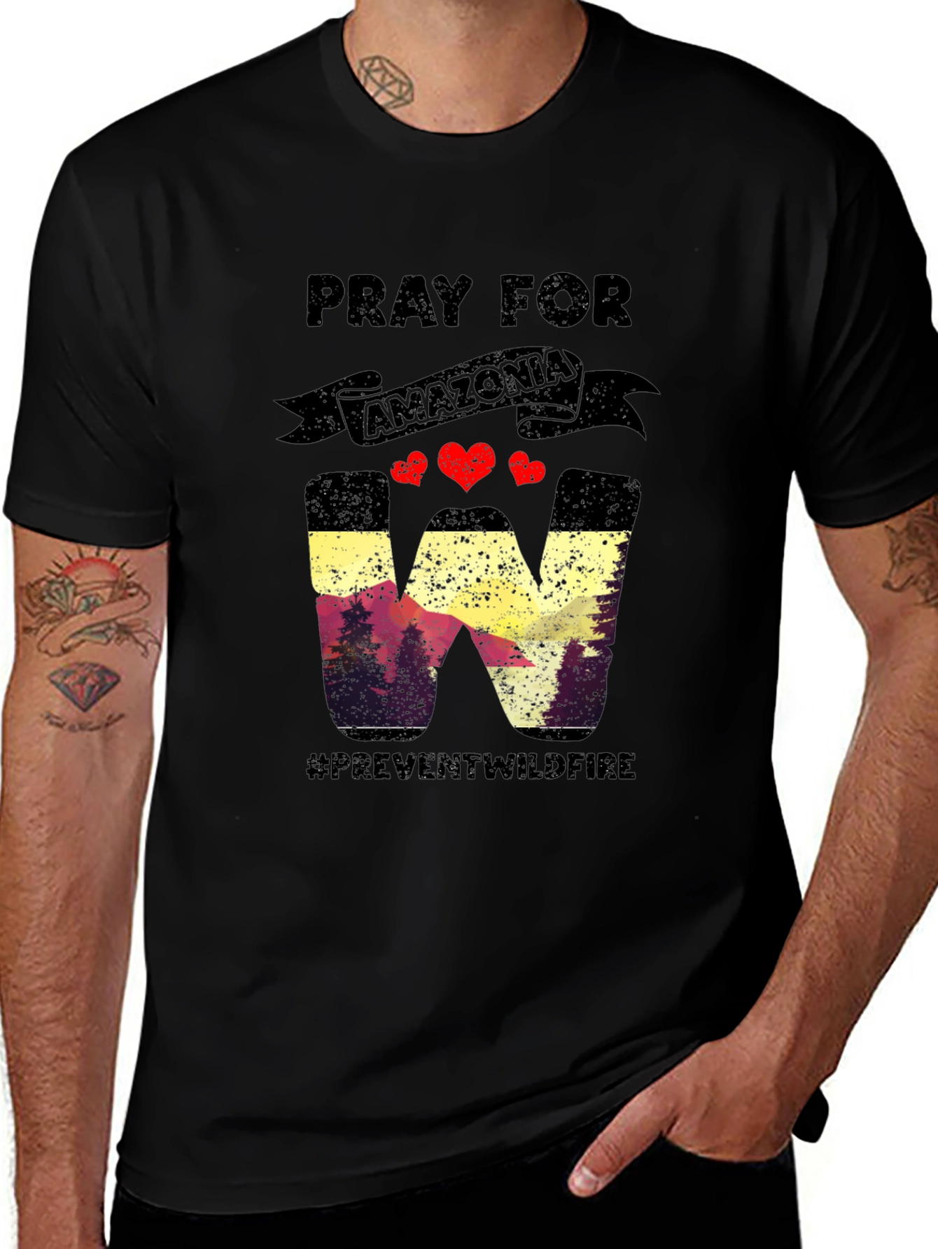 Pray for Amazonia Wildfire Prevention T-Shirt