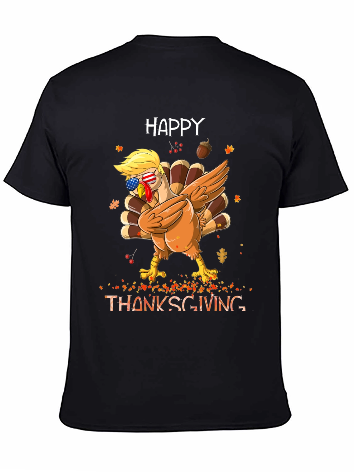 Happy Thanksgiving Dabbing Turkey Tee