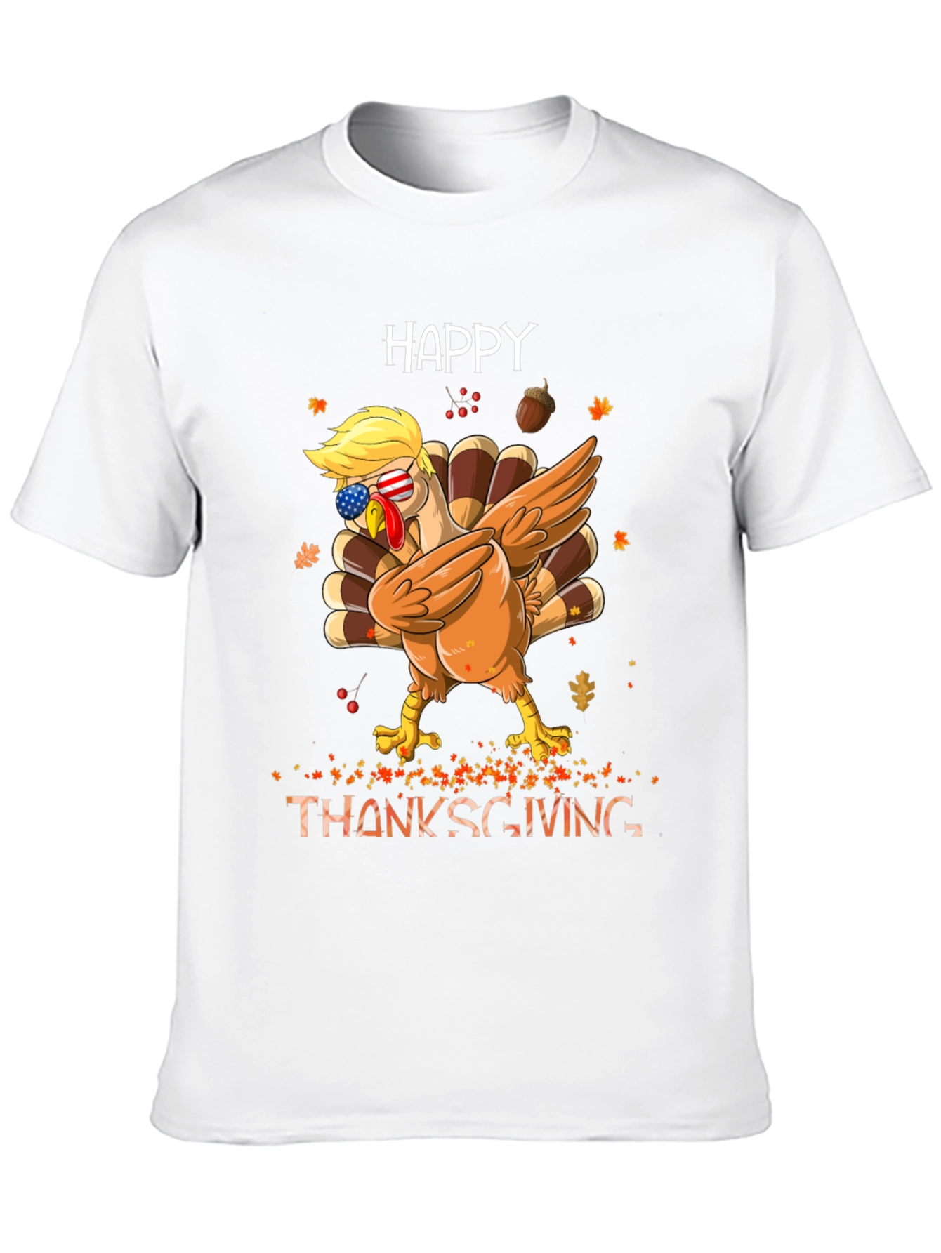 Happy Thanksgiving Dabbing Turkey Tee