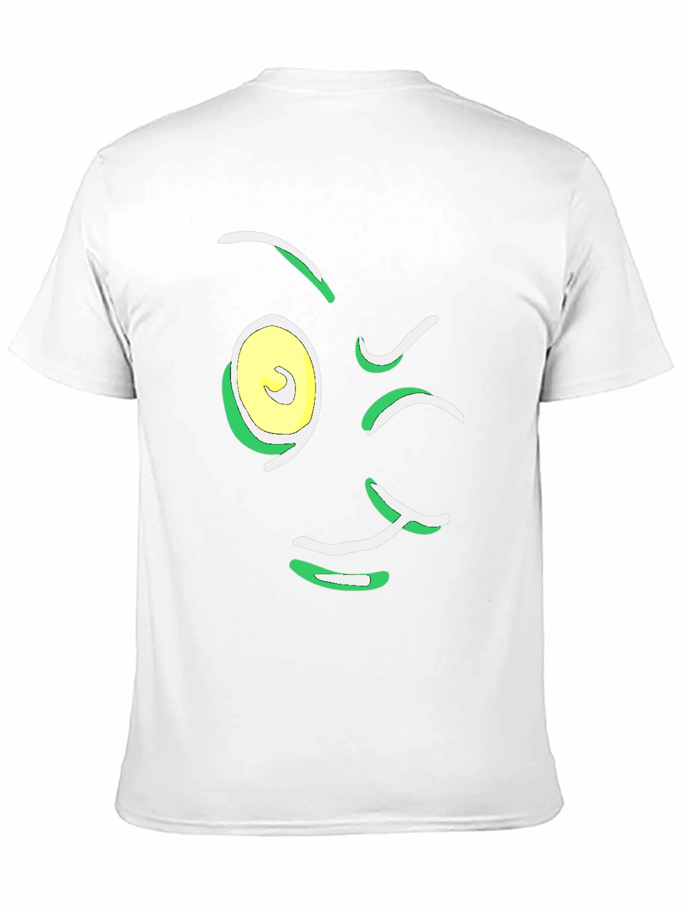 Winking Face Graphic Tee - Black Cotton