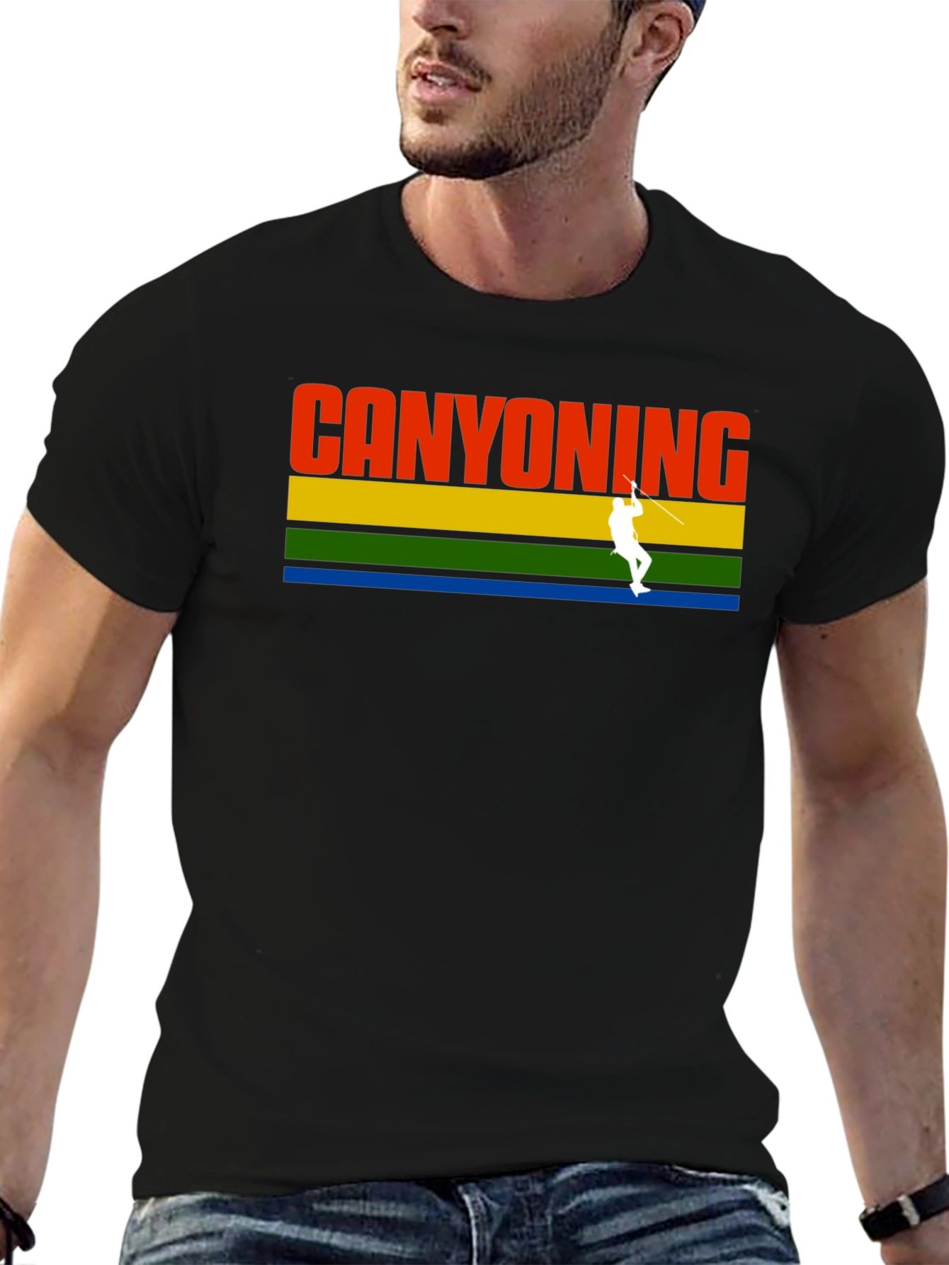 Canyoning Adventure T-Shirt - Black