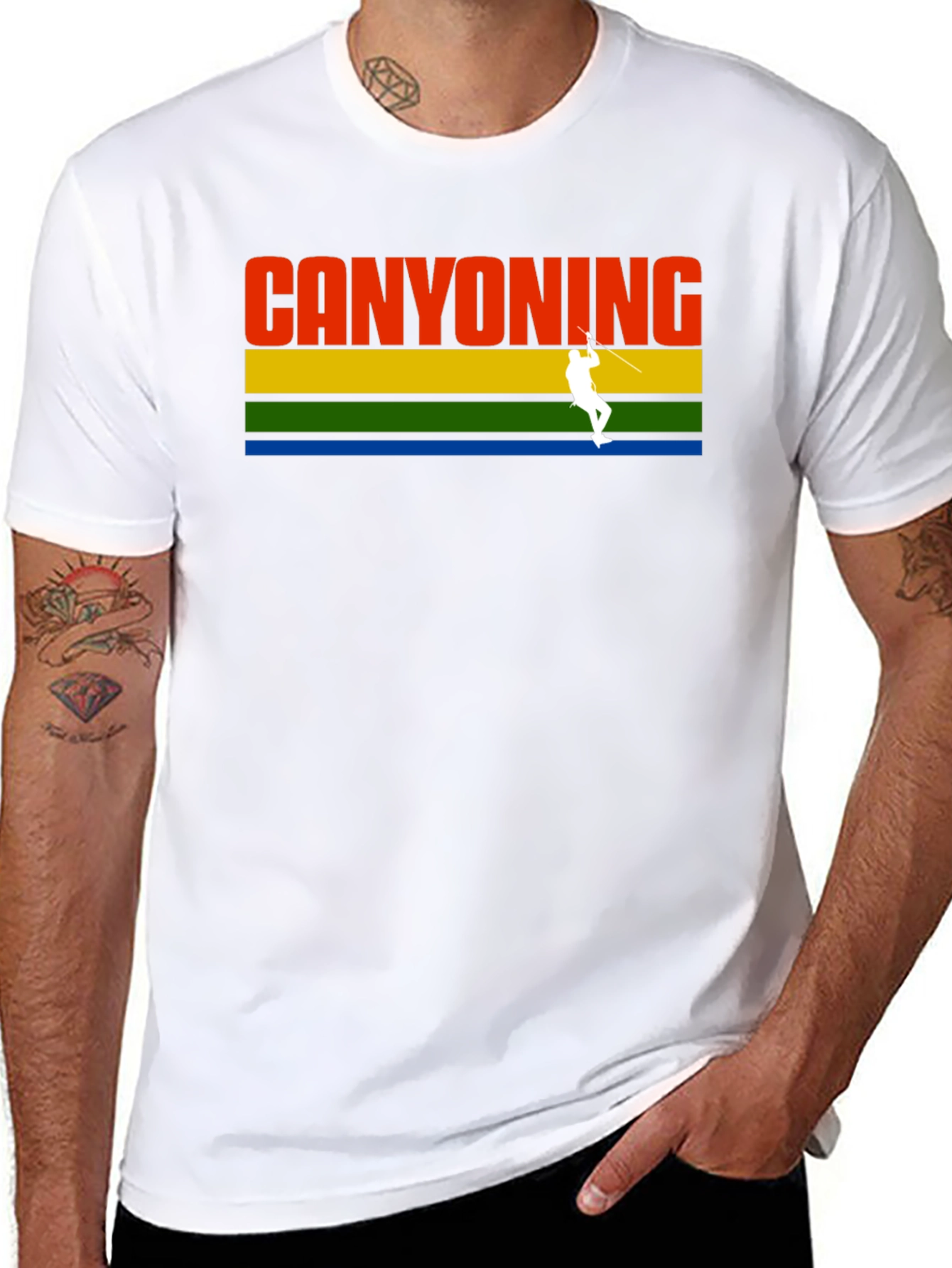 Canyoning Adventure T-Shirt - Black