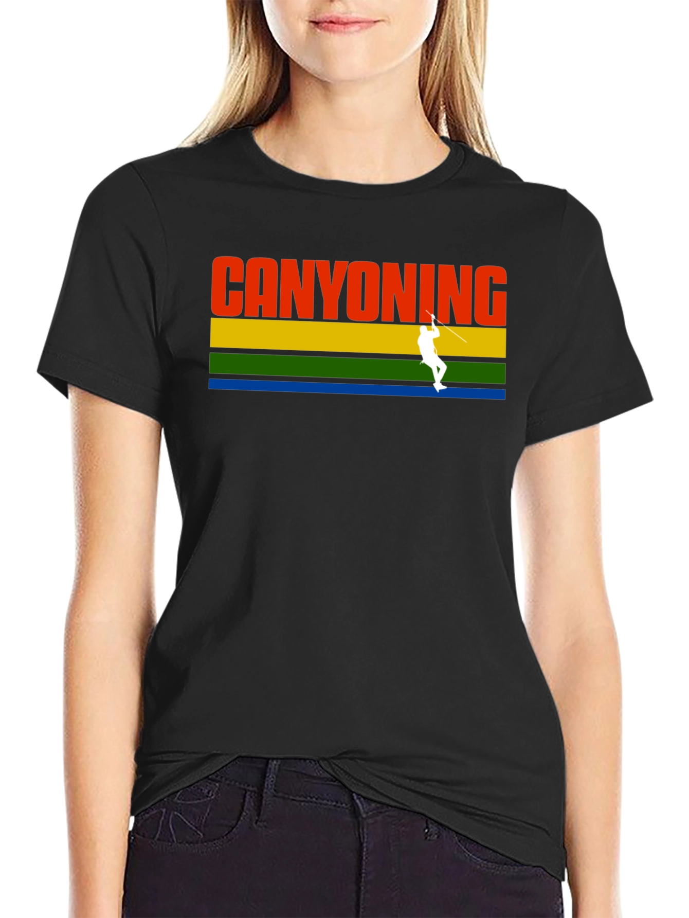 Canyoning Adventure T-Shirt - Black
