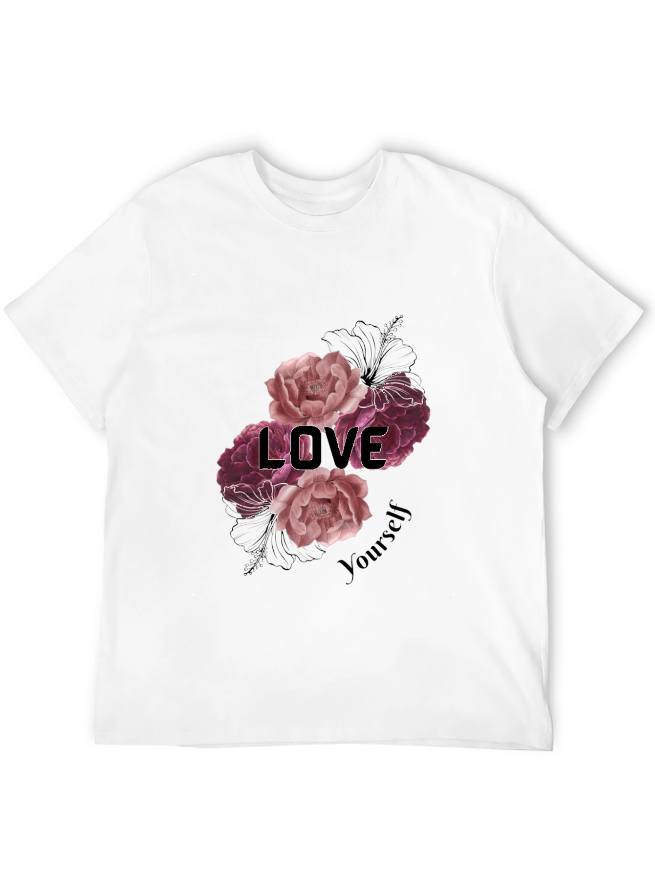 Love Yourself Floral Graphic Tee