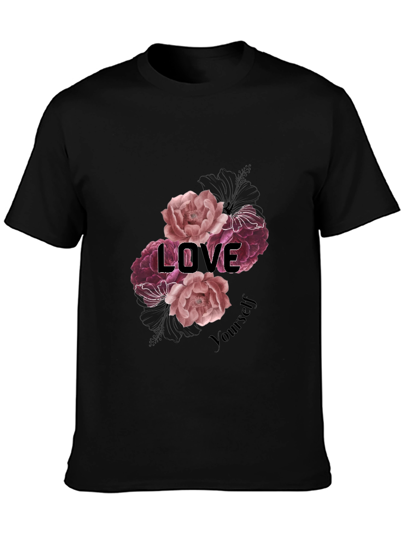 Love Yourself Floral Graphic Tee