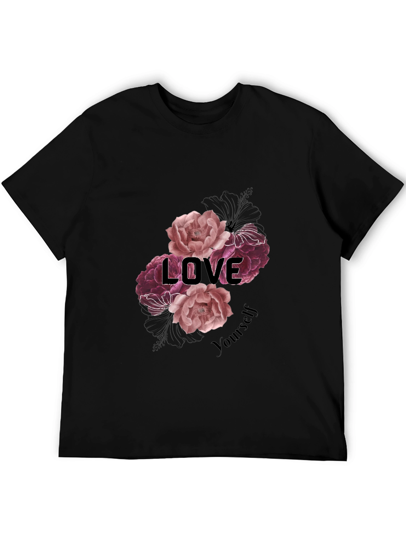 Love Yourself Floral Graphic Tee