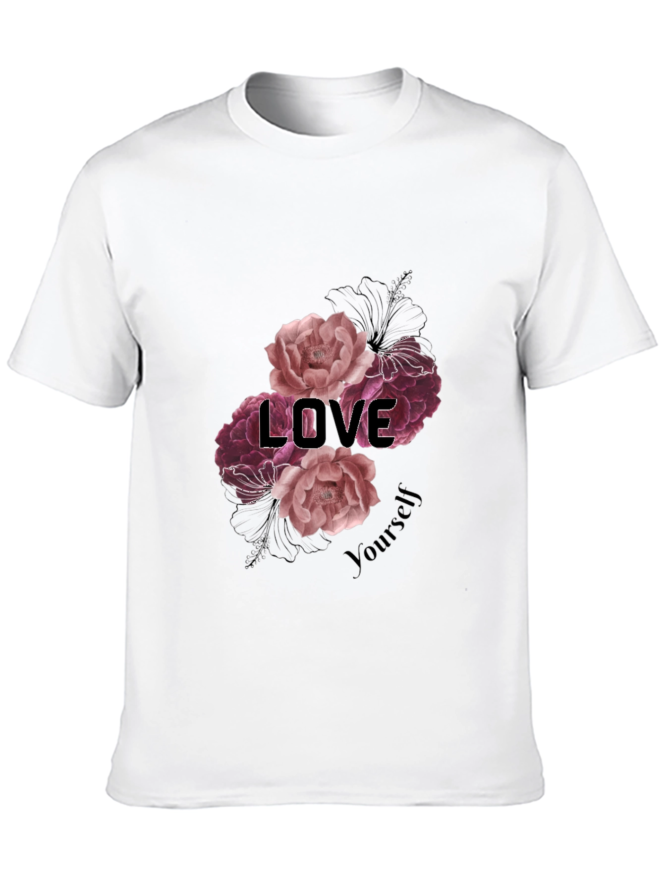 Love Yourself Floral Graphic Tee