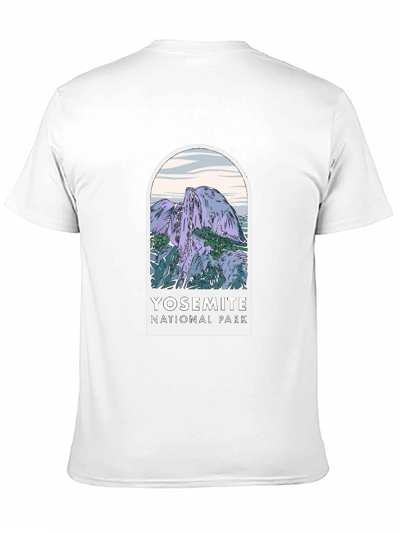 Yosemite National Park Graphic Tee - Black Cotton
