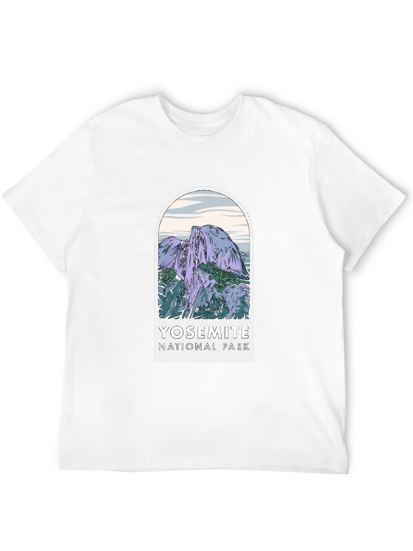 Yosemite National Park Graphic Tee - Black Cotton
